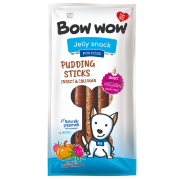 Bow Wow Pudding Sticks - Insect & Collagen Bacon Flavour